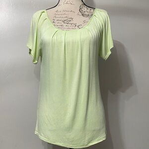 The Limited Light Green Short Sleeve Top